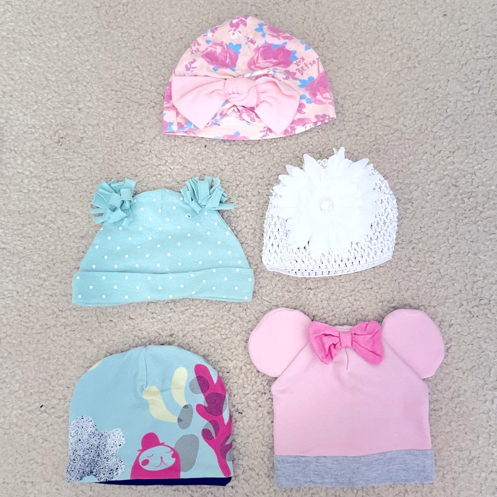 Newborn Hats Set of 5